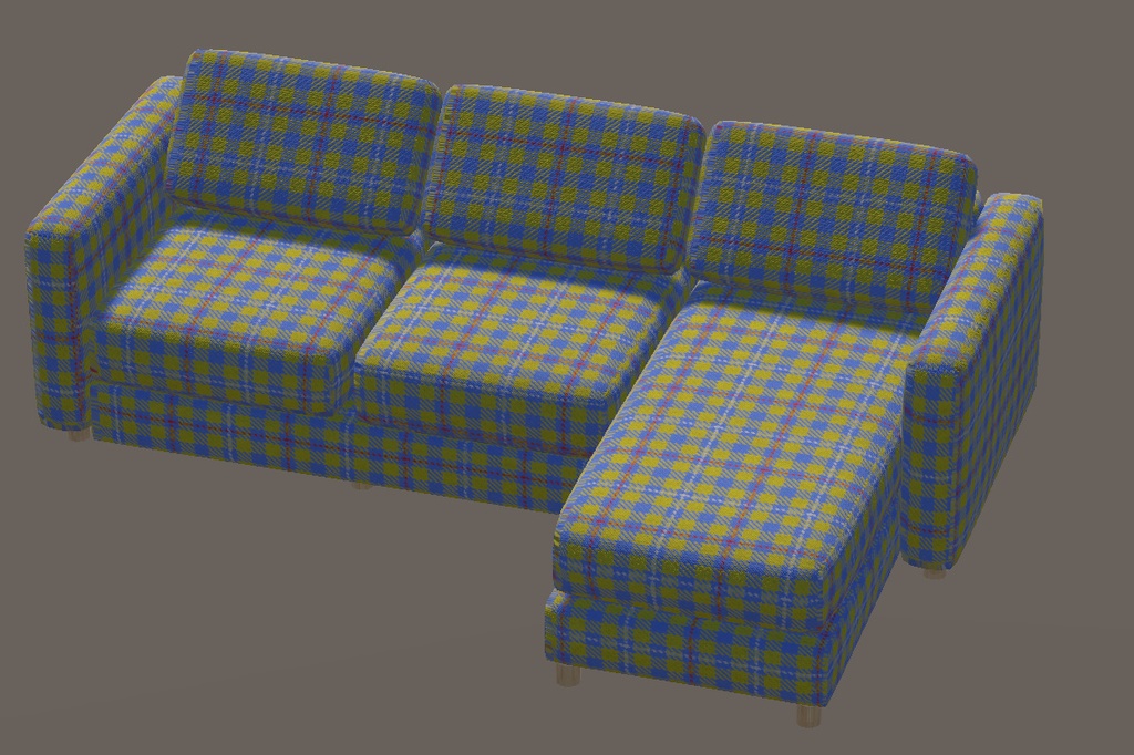 【3Dモデル】ソファー5種x10色
