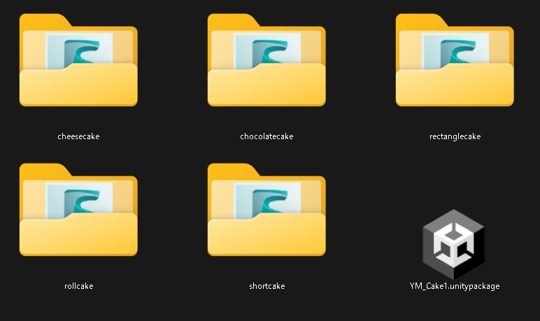 3D ケーキセット1