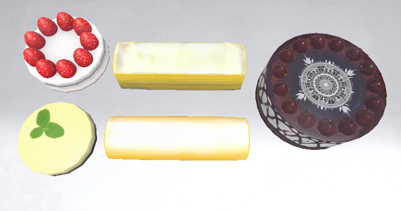 3D ケーキセット1