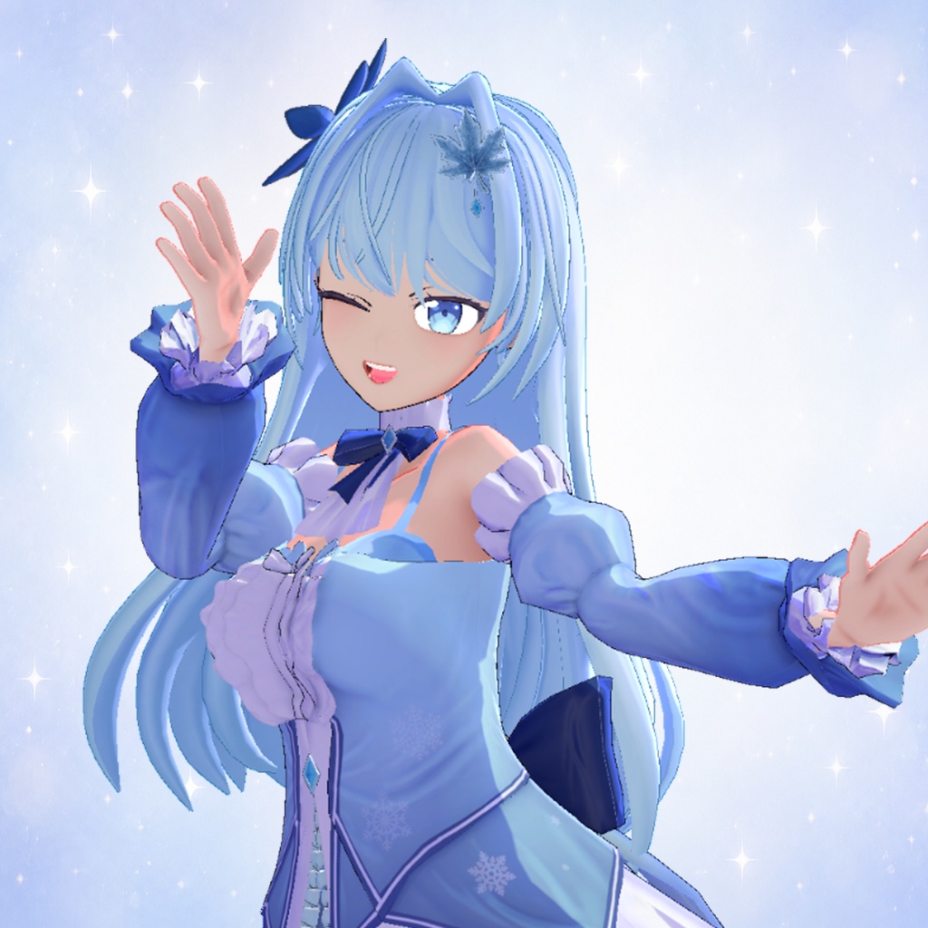 オリジナル3Dモデル『瑠璃』【VRChat向けアバター】