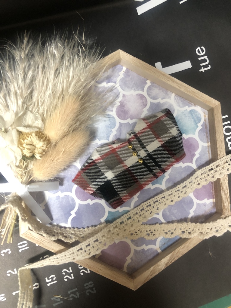 10センチ・12センチぬい用赤チェックシャツ