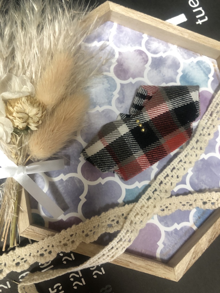 10センチ・12センチぬい用赤チェックシャツ