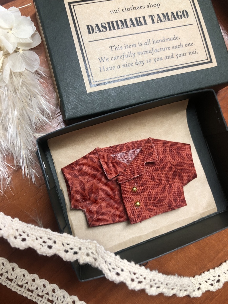 10センチぬいちゃん用柄シャツ