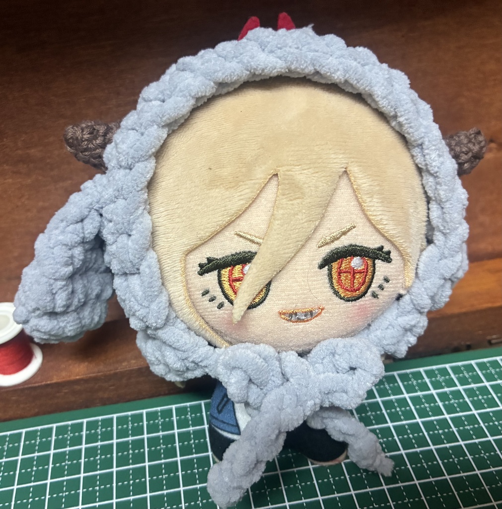 角つき犬耳ボンネットぼうし