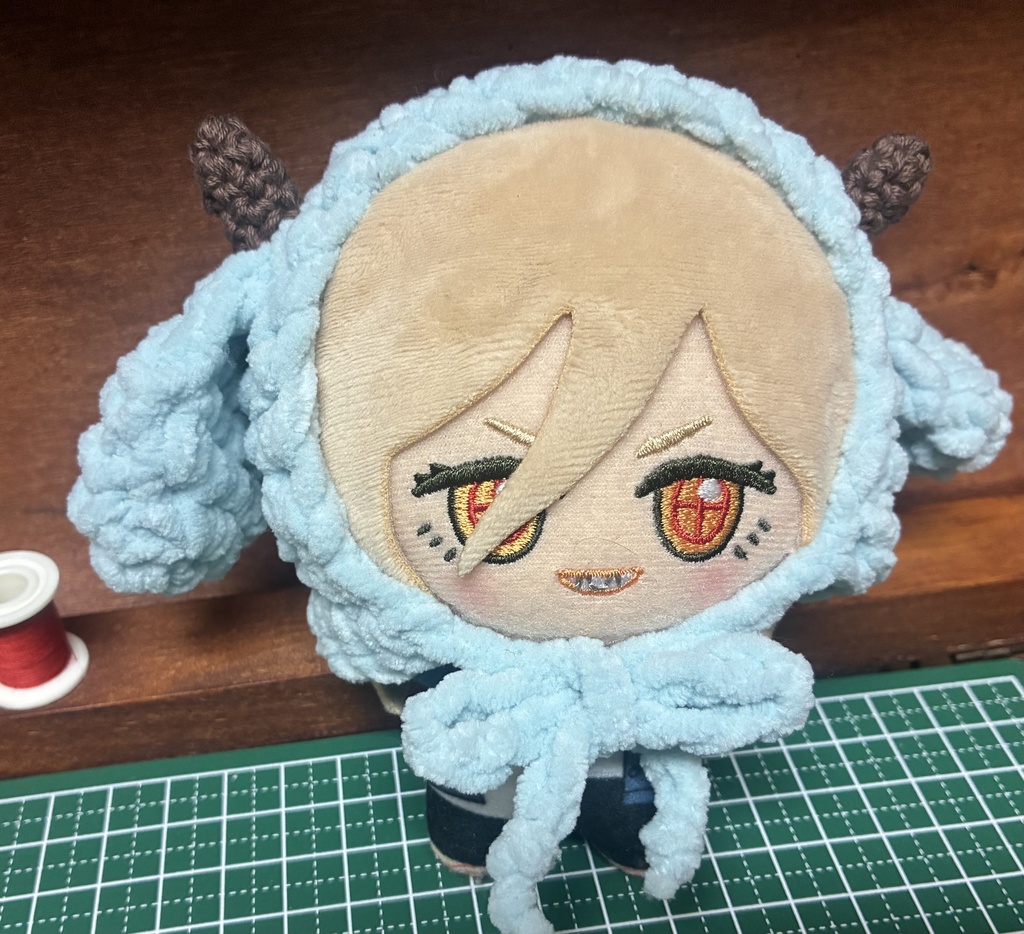 角つき犬耳ボンネットぼうし