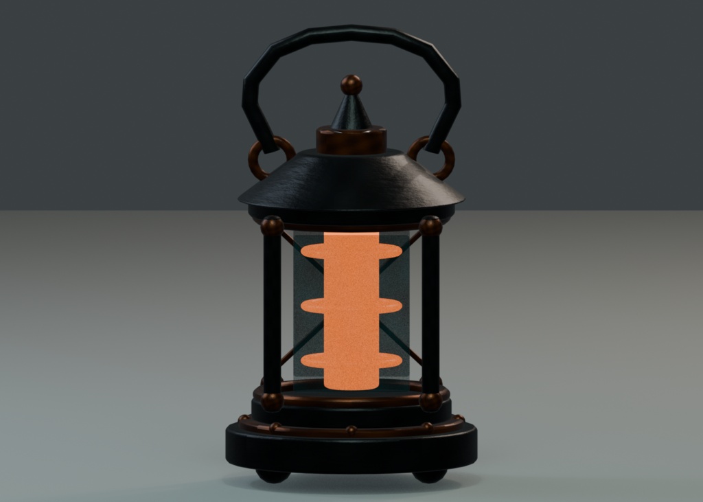【3Dモデル】魔法のローポリランタン|ゲーム・映像用ファンタジー小物