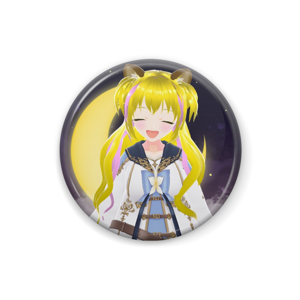 【1周年記念】星空たぬき 缶バッチ【ファンタジー衣装】初グッズ販売
