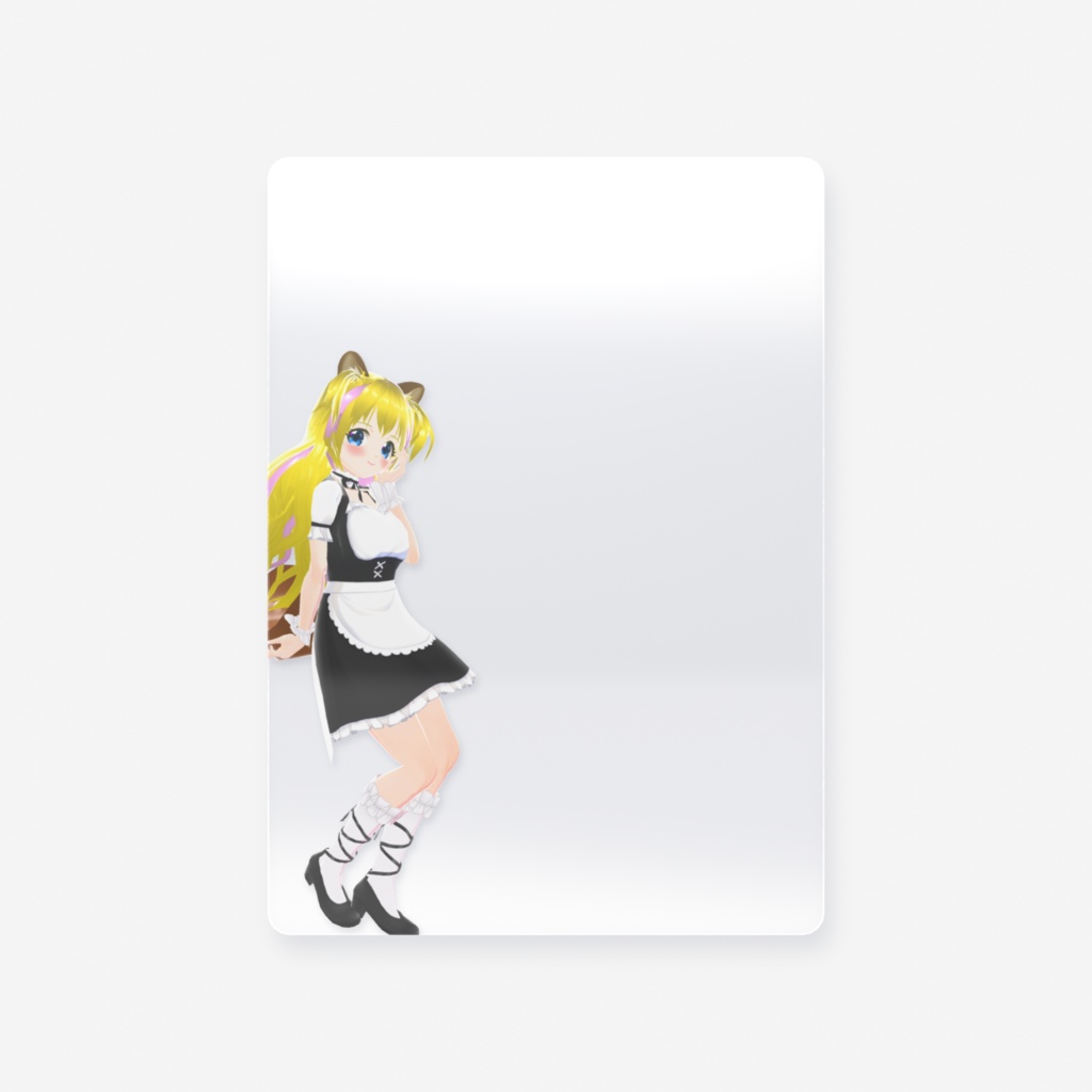 【お誕生日記念】オリジナルカード(メイド服)