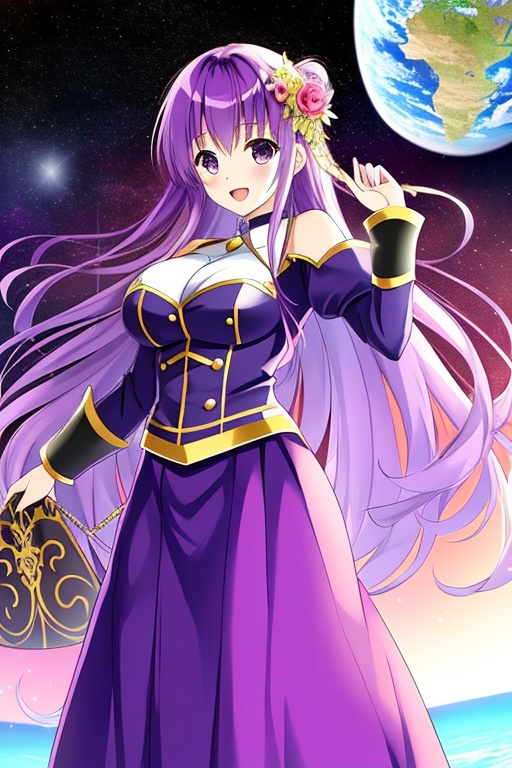 紫髪のプリンセスと小さな地球