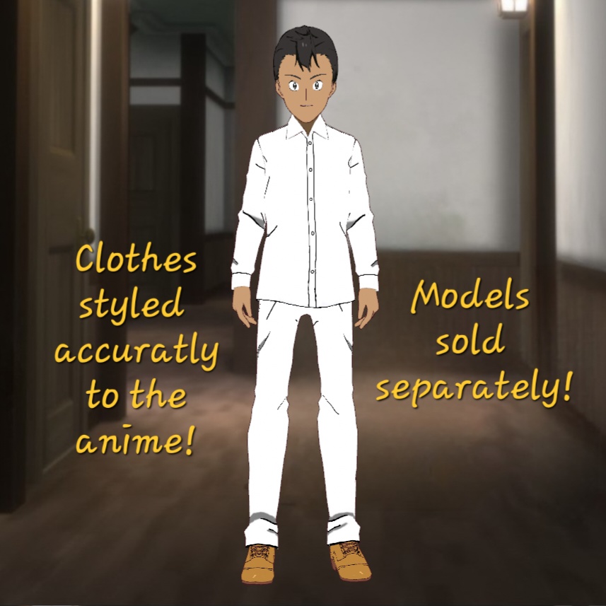 (vroidcustomitem) White Uniform Male