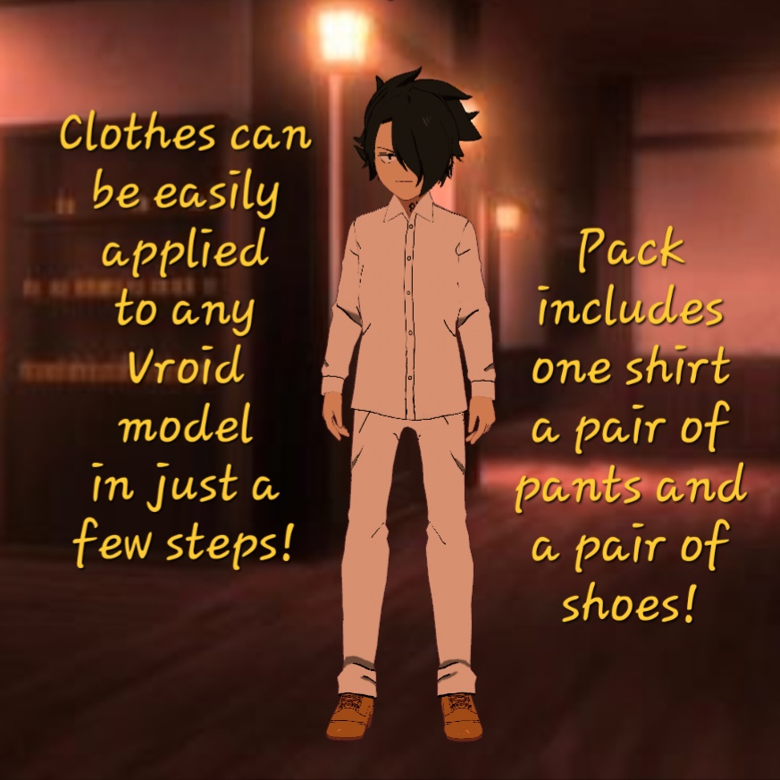 (vroidcustomitem) White Uniform Male