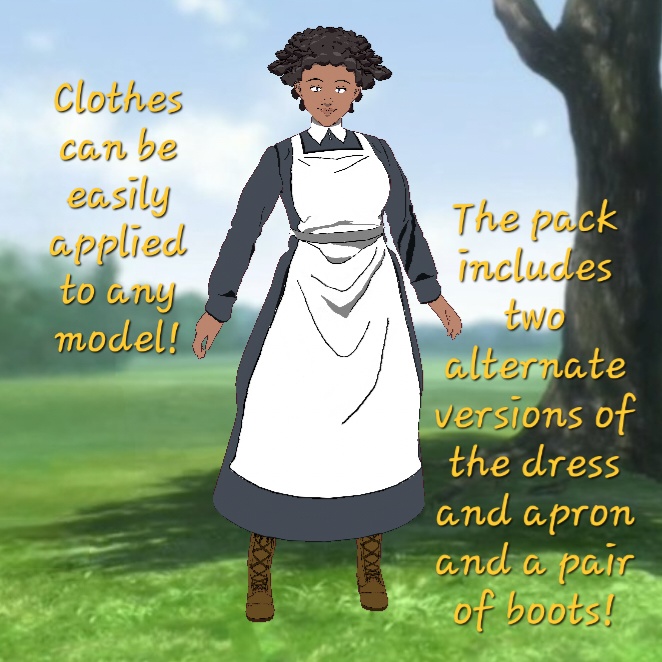 (vroidcustomitem) Uniform for Mother and Grandmother