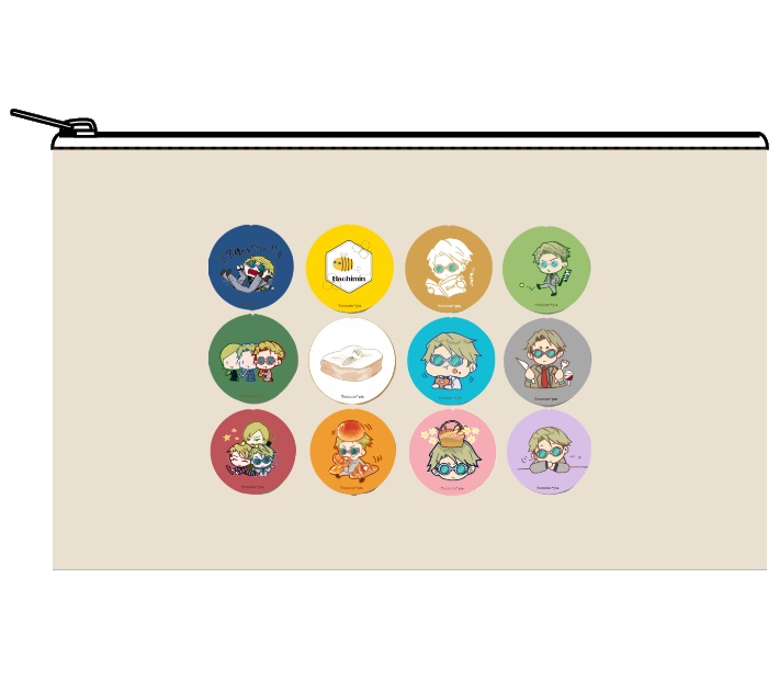 缶バッジモチーフポーチ