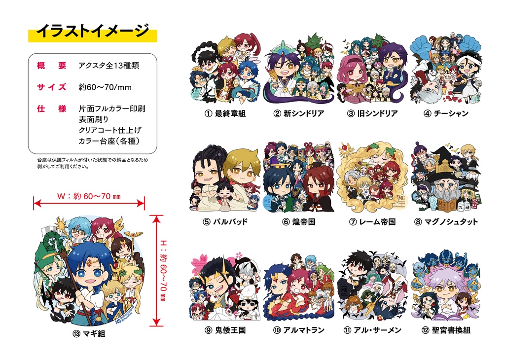 【アクスタ】13種類