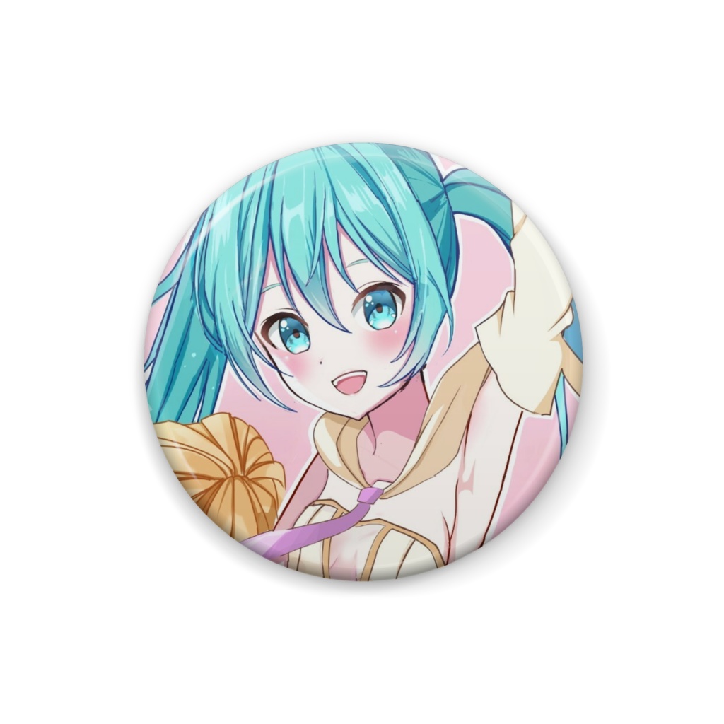初音ミク　チア　缶バッジ