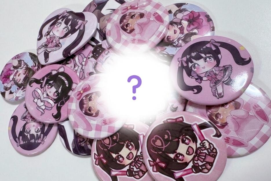 過去缶バッジ ランダムガチャ