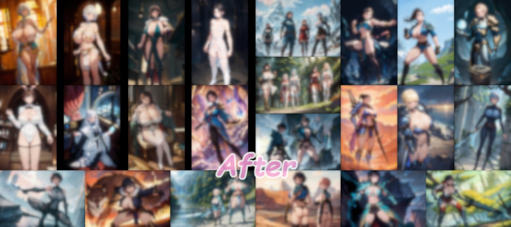 ファンタジーTSF Before After CG集 54枚