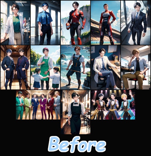 職業TS Before After SS・CG集