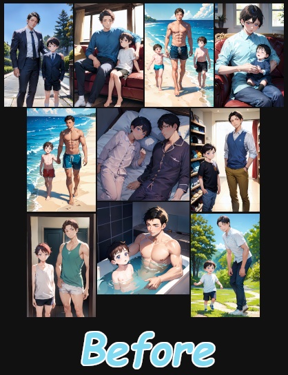 TS親子 Before After SS・CG集