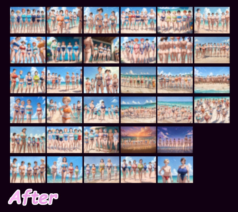 夏の水着TS Before After CG集