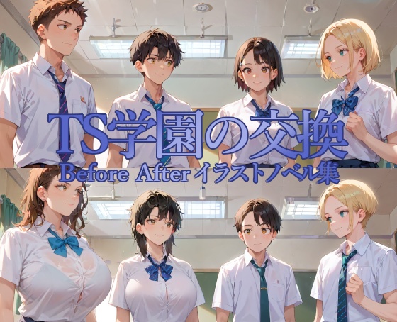TS学園の交換 Before After イラストノベル集