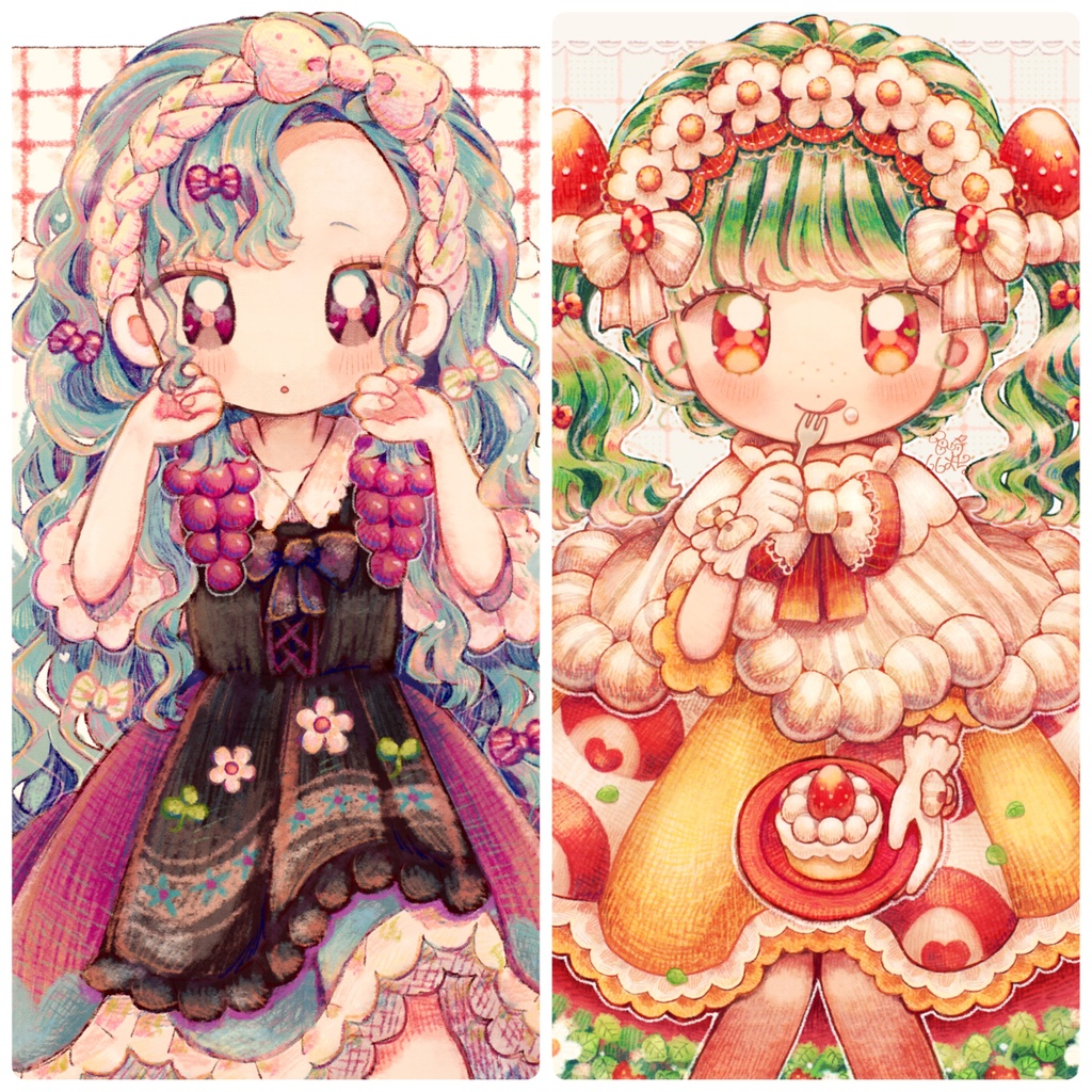 くだものっこ♡ポストカード