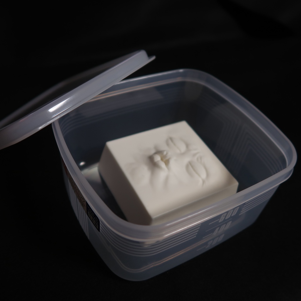 キスごし豆腐 豆腐風フィギュア レジン製 特製容器付き