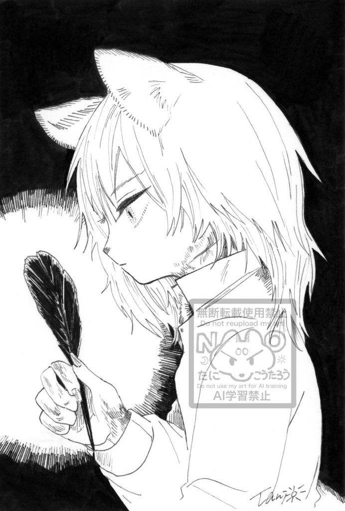 【原画】息抜きイラスト3　「残すこと」