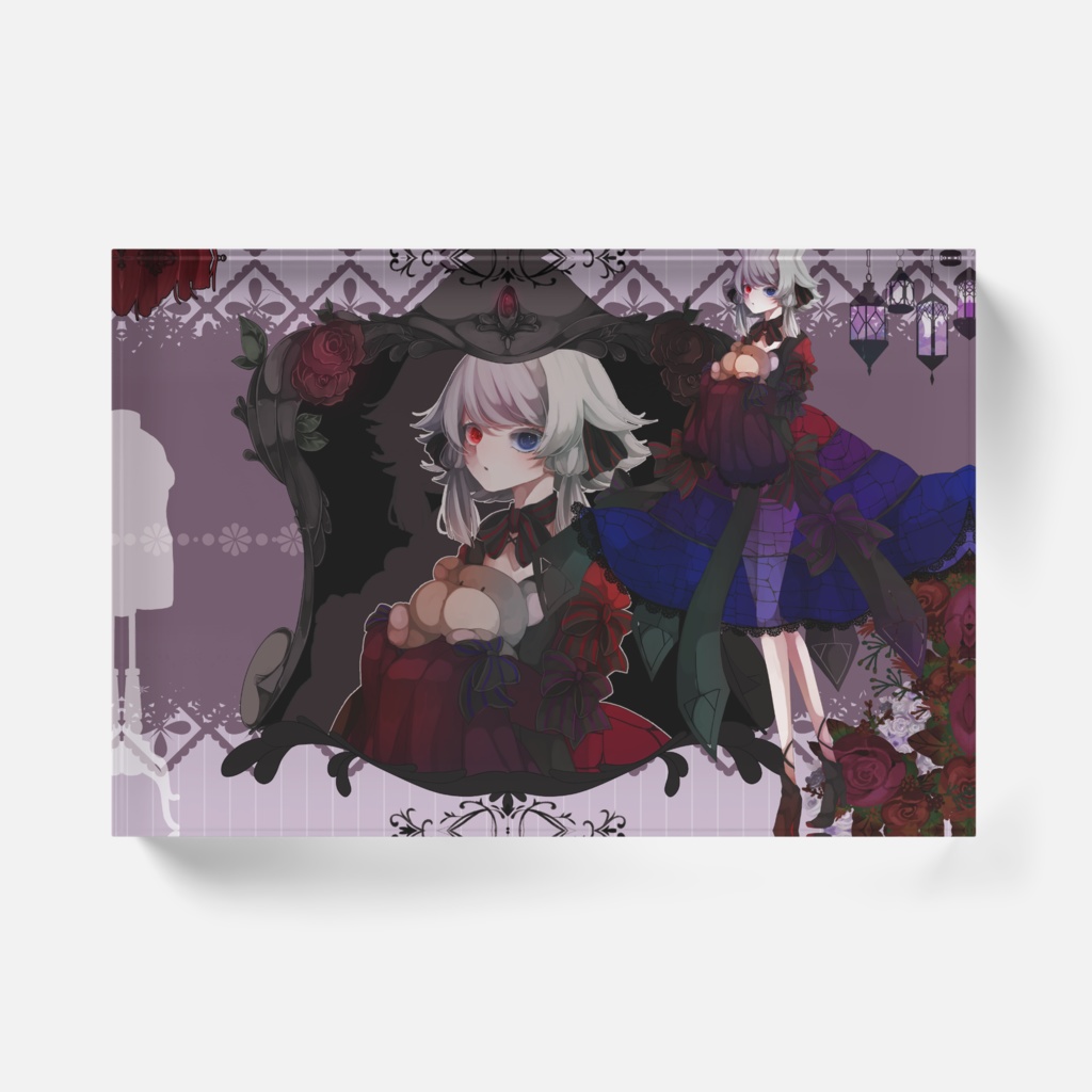 椿月いお アクリルブロック (ver.1)148×100mm