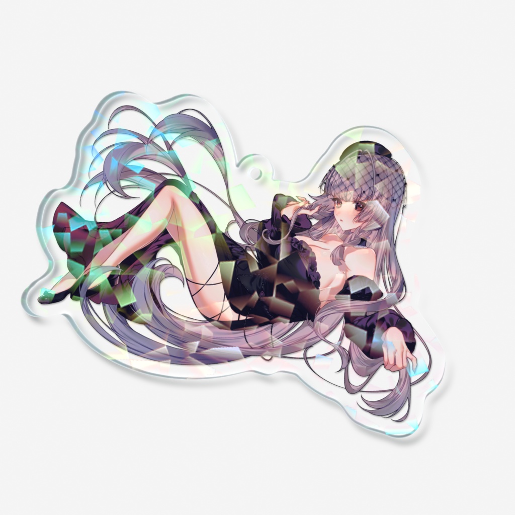 椿月いお〖新モデルホログラムアクリルキーホルダーA 70x70mm〗