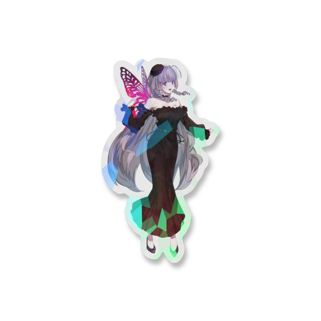 椿月いお〖新モデルホログラムスマホステッカーB〗