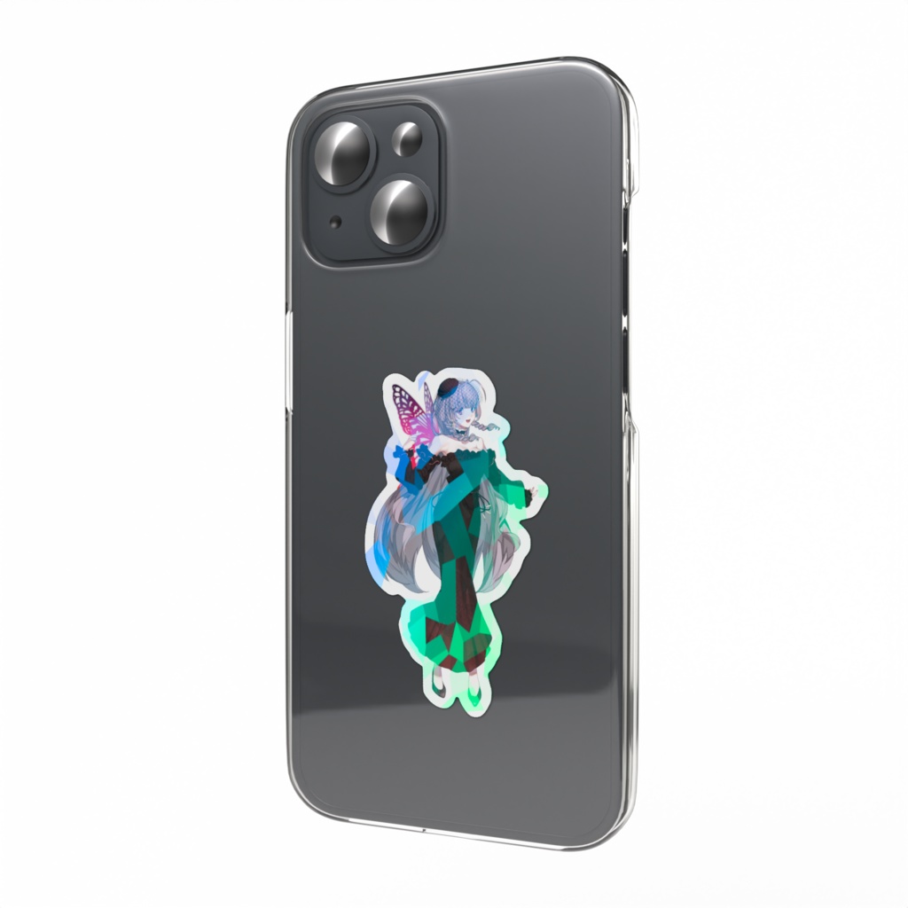 椿月いお〖新モデルホログラムスマホステッカーB〗