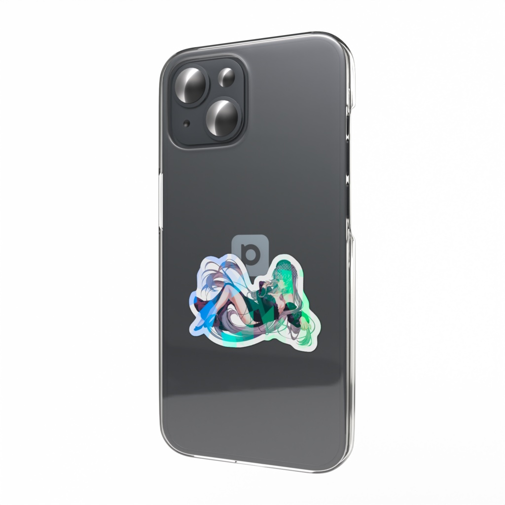 椿月いお〖新モデルホログラムスマホステッカーA②〗