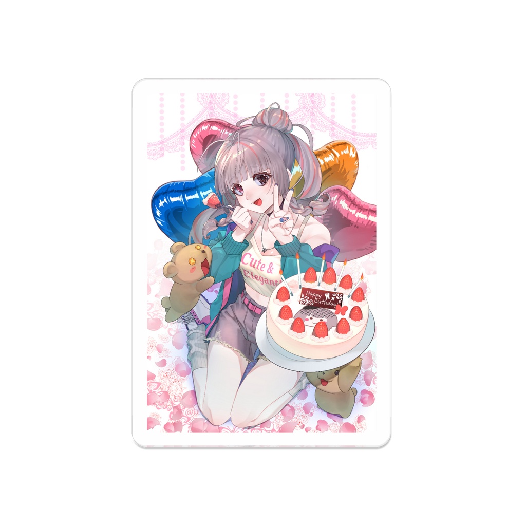 椿月いお〖誕生日記念グッズ アクリルバッジ50x50mm〗