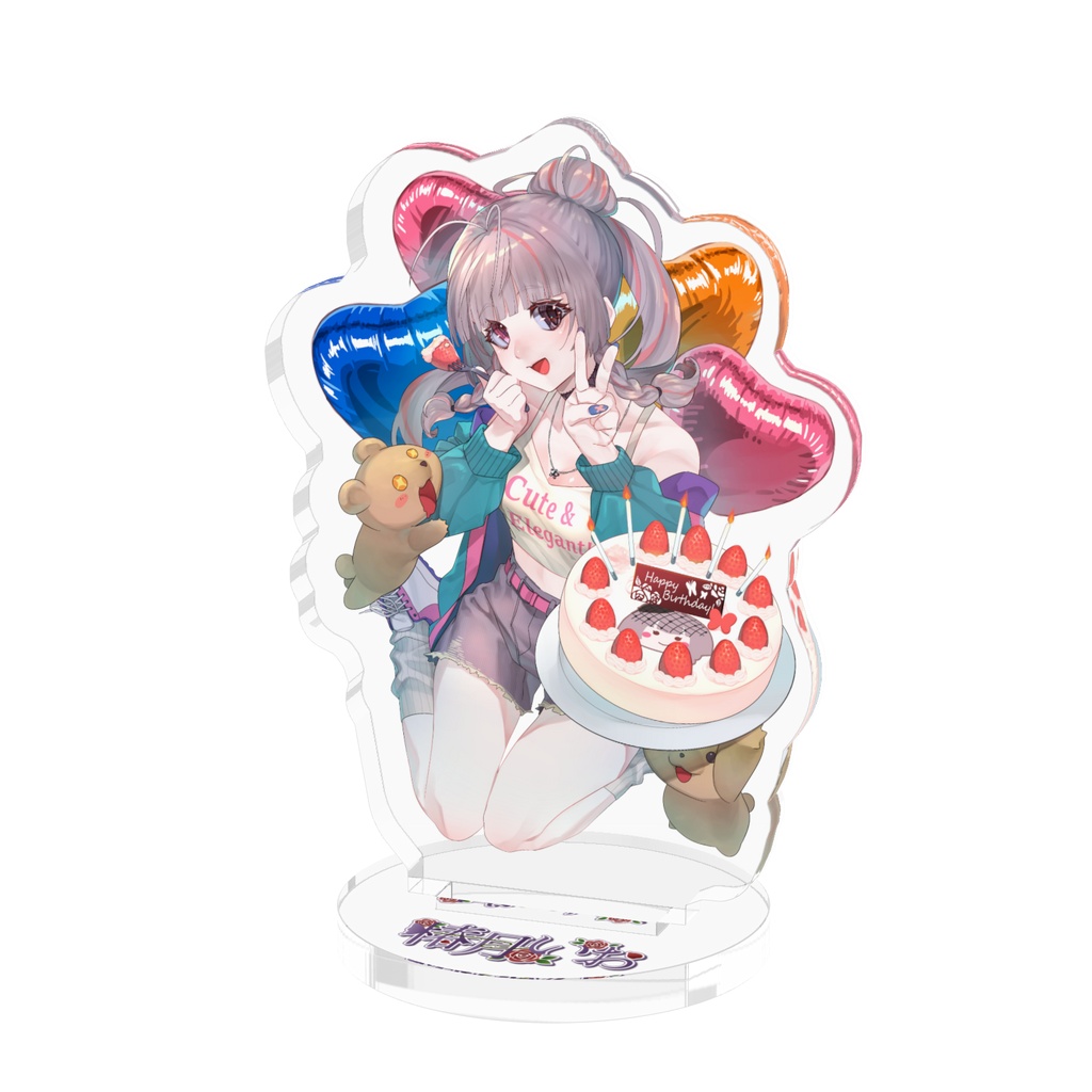 椿月いお〖誕生日記念グッズ アクリルフィギュア 50x50mm〗