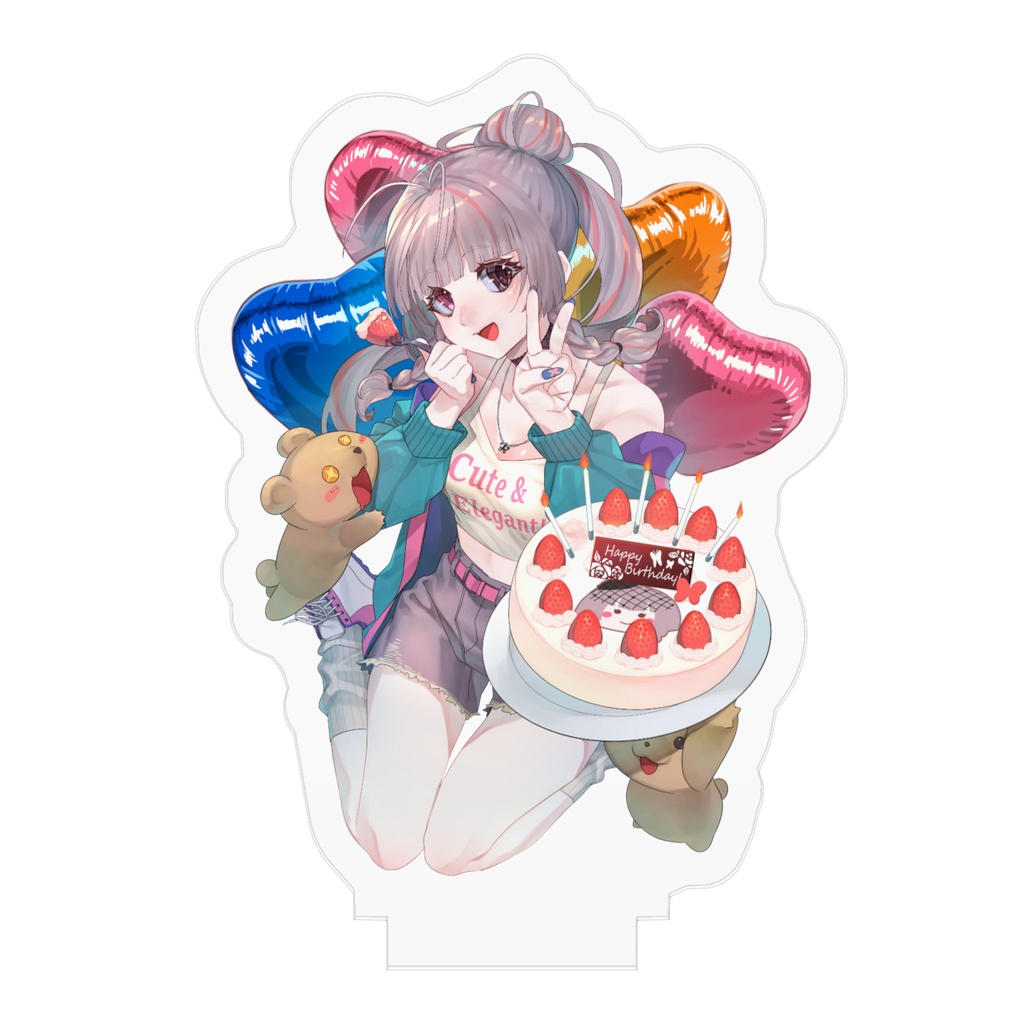 椿月いお〖誕生日記念グッズ アクリルフィギュア 50x50mm〗