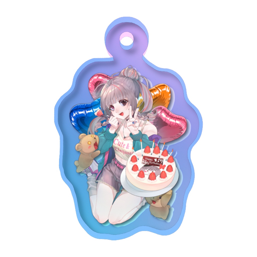椿月いお〖誕生日記念グッズ めじるしチャーム30x30mm〗