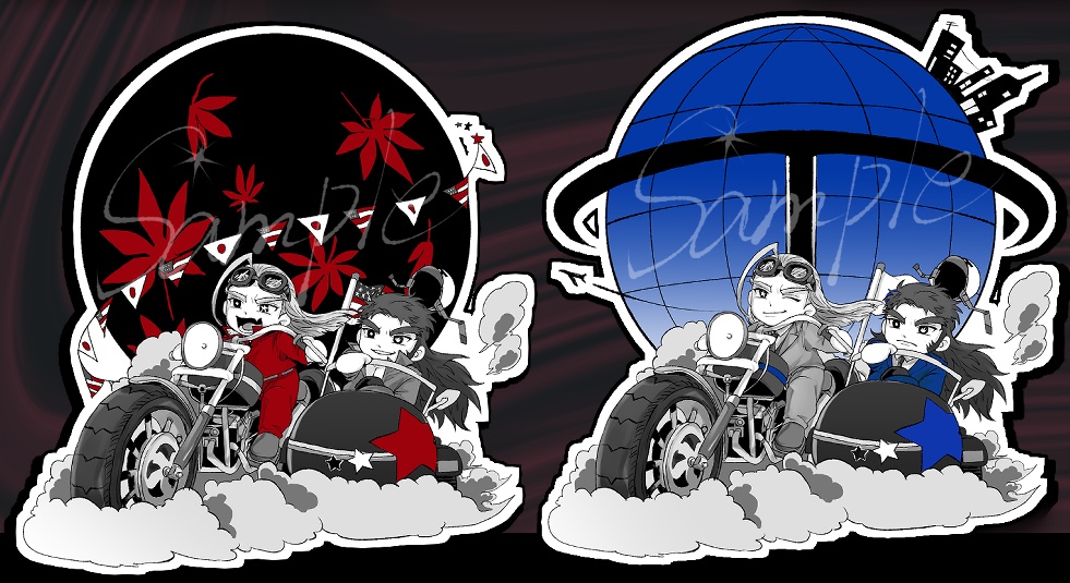 リーマン学生　ステッカー二種類セット