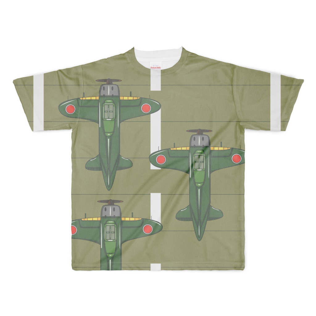 龍驤飛行甲板フルグラフィックTシャツ　XL