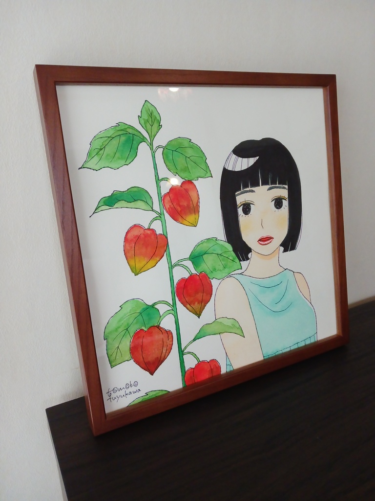 ほおずき(オリジナルイラスト原画)