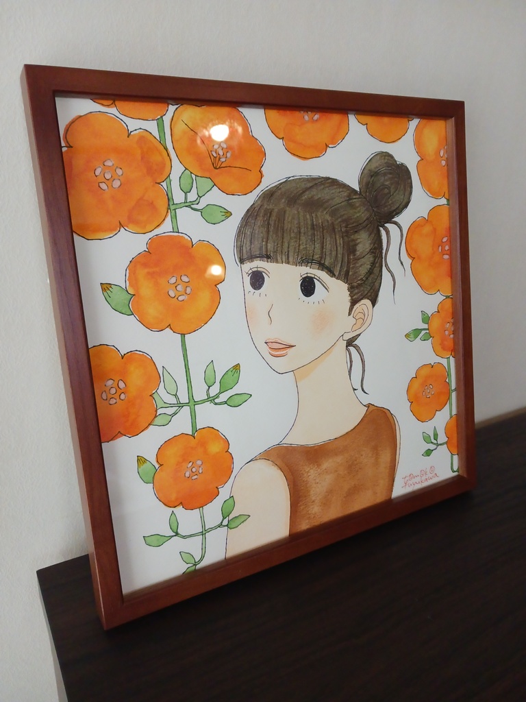 ノウゼンカズラ(オリジナルイラスト原画)