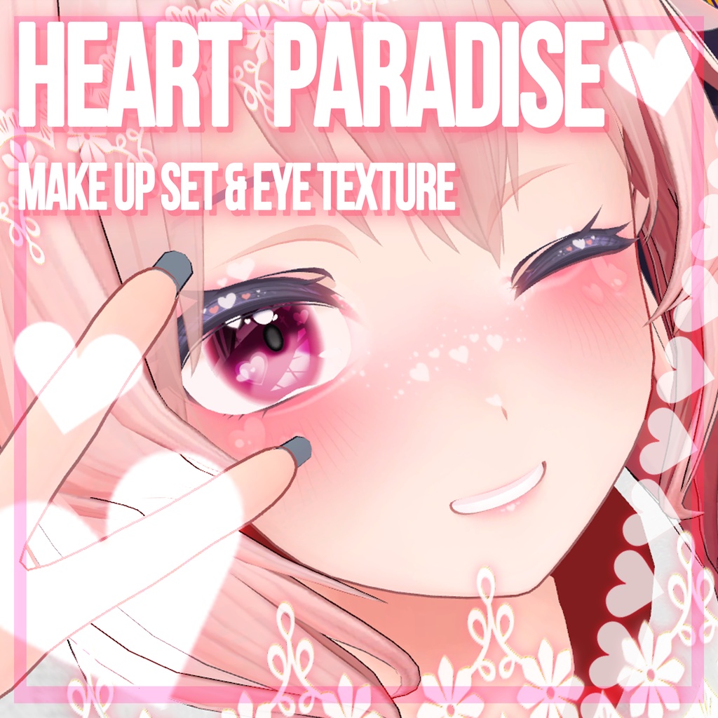 [Megane] 桔梗(Kikyo) Heart Paradise makeup & eye texture 