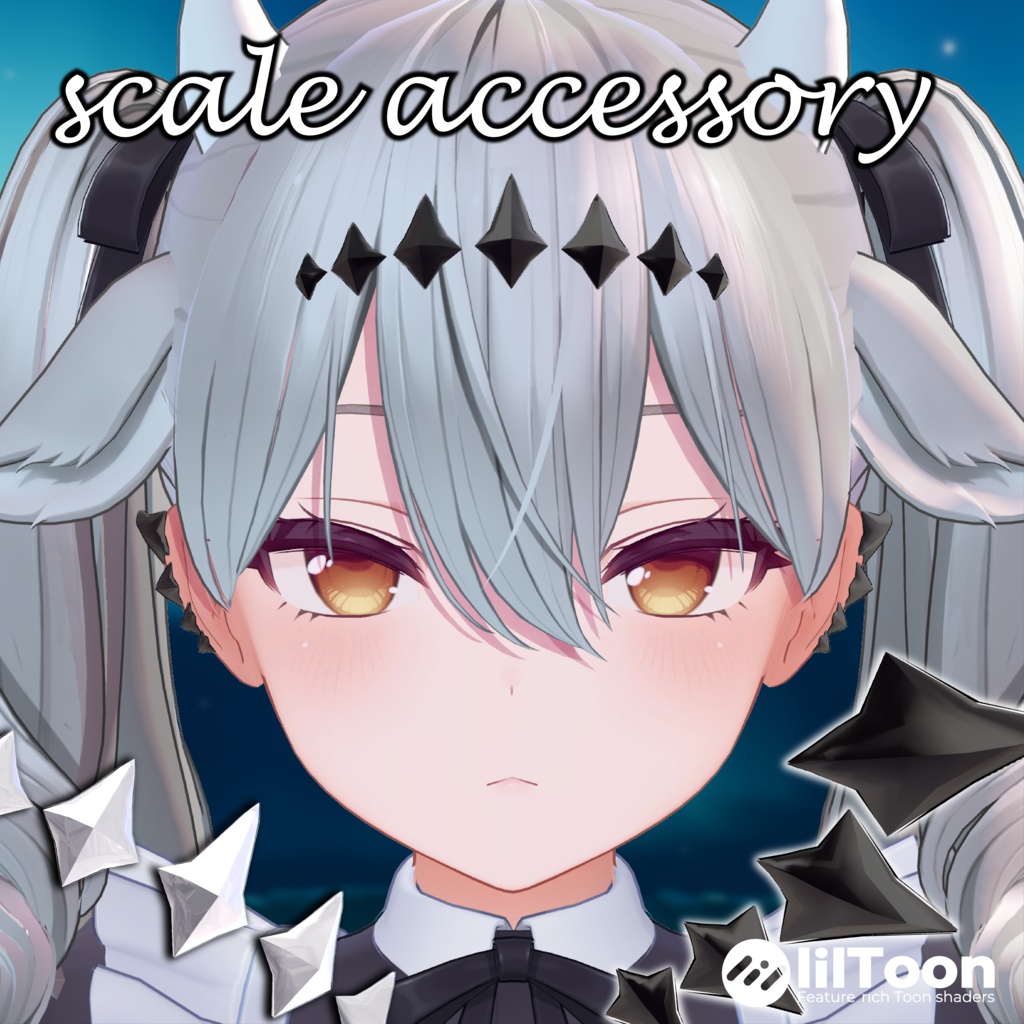 【鱗モチーフアクセサリー】scale accessory【VRchat想定】