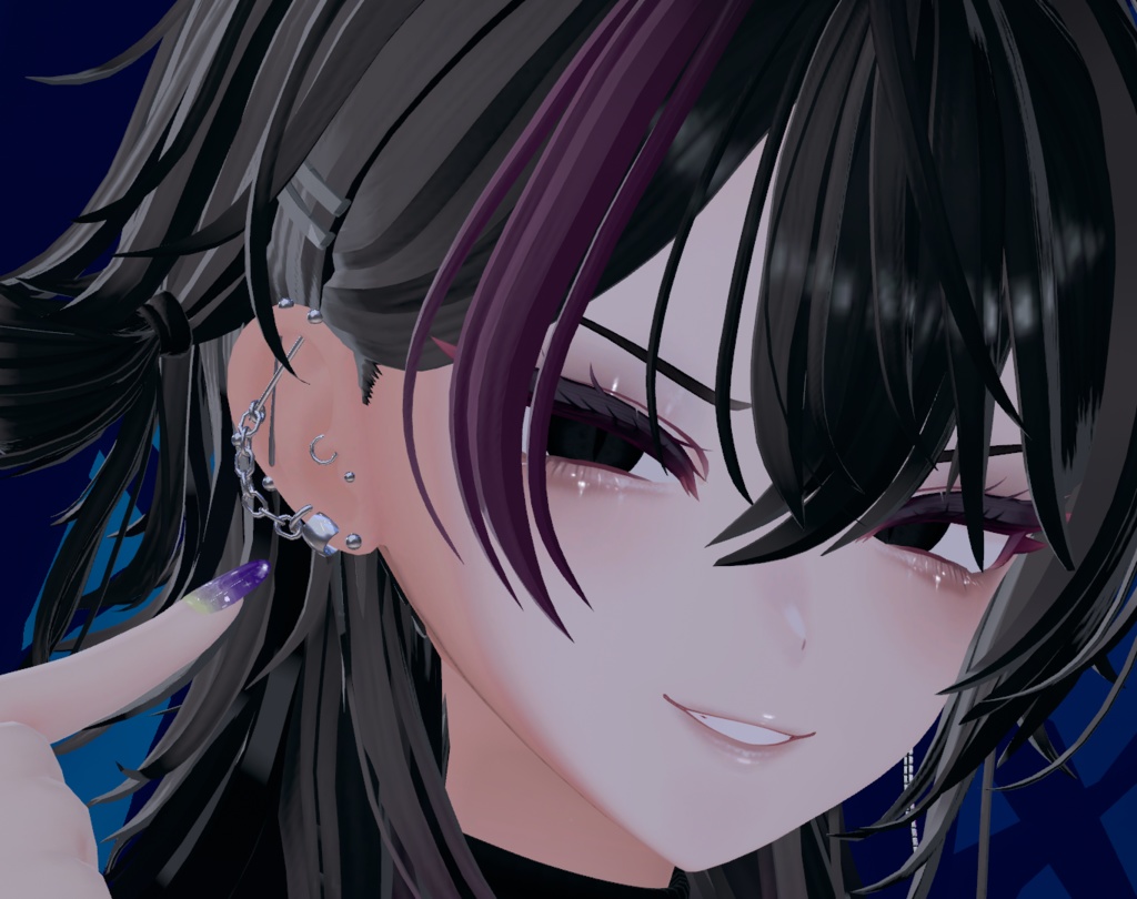 【ミルティナ専用ピアス】iron pierce【VRChat想定】