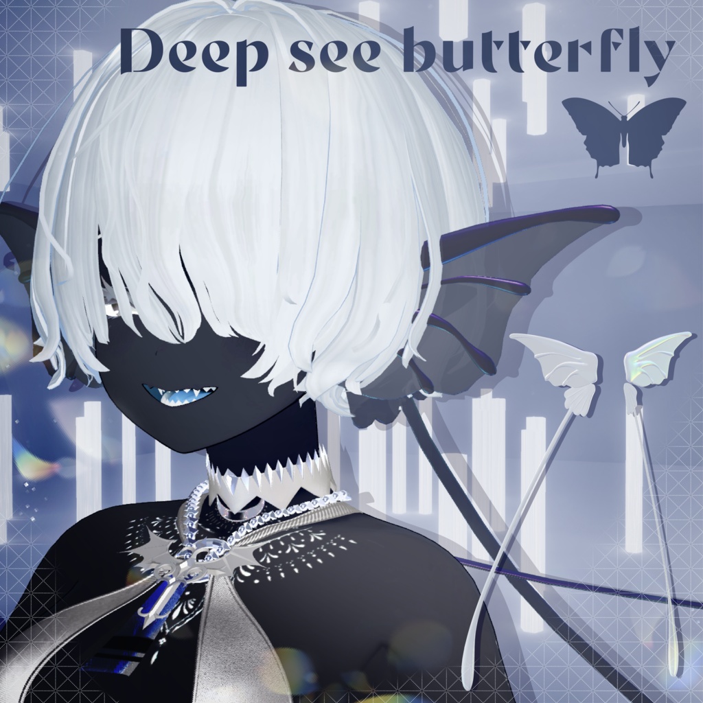 【蝶のヒレ耳】Deep sea butterfly 深海蝶【VRChat想定】
