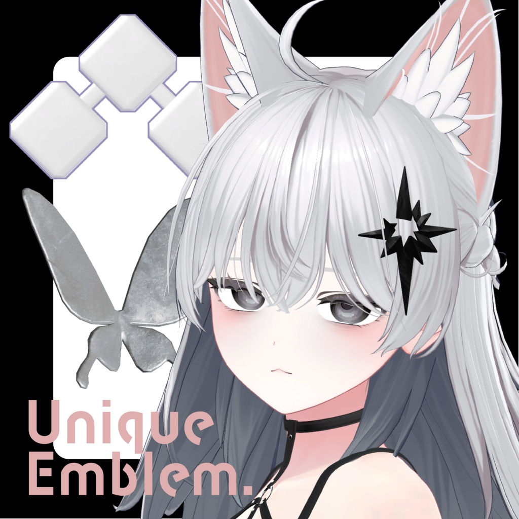 【エンブレム型アクセサリー】unique emblem ユニークエンブレム【VRChat想定】】