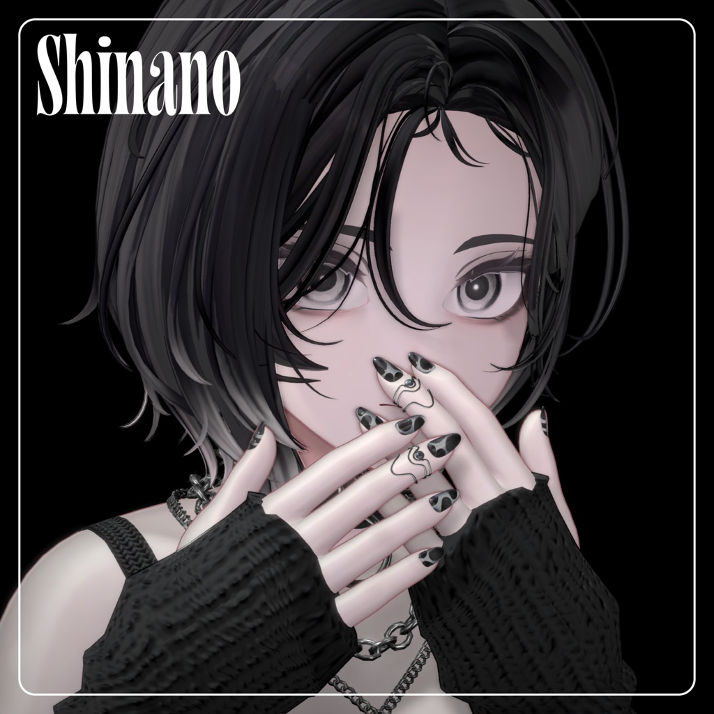 【14アバター対応ネイル】Lustre Line ラスターライン【VRChat想定】