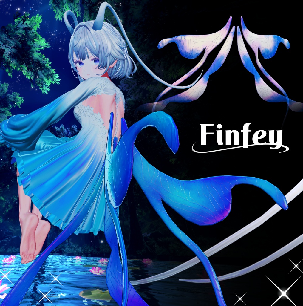 【透き通る翼】Finfey フィンフェイ【VRChat想定】