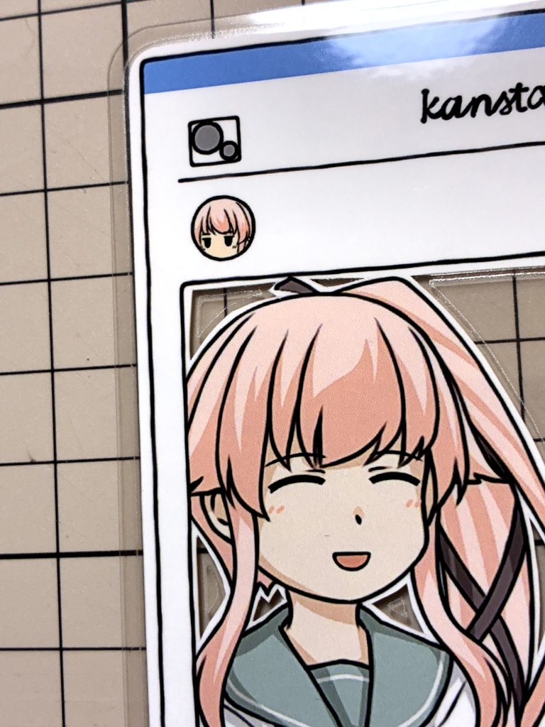 艦娘ラミネート(SNS風由良)