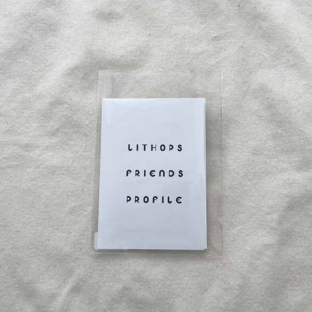 リトープスフレンズ  ZINE